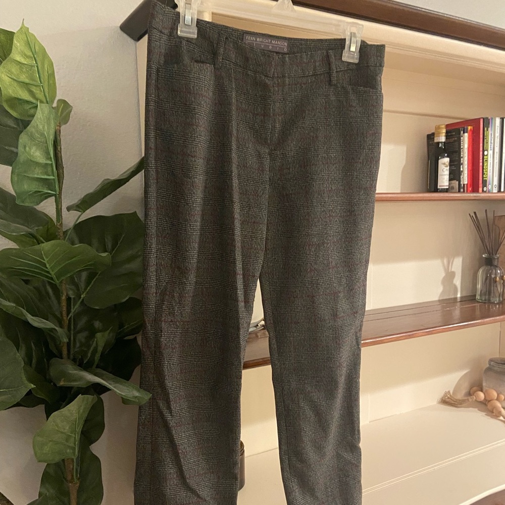 Size 4 Trousers Work Pants - Plaid